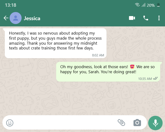 Message from Jessica M.